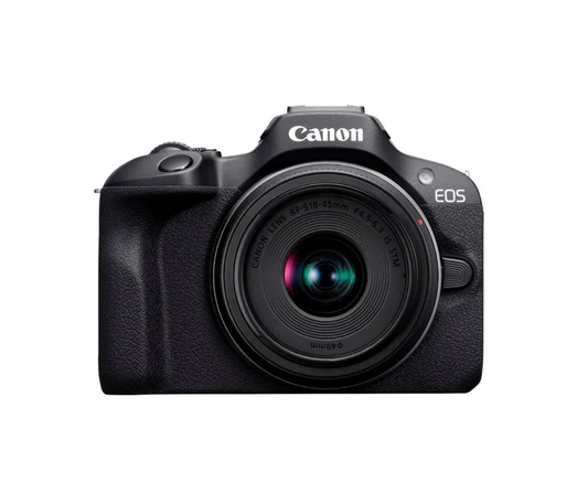 Cámara Fotográfica CANON EOS R100 Negro + Lente 18-45