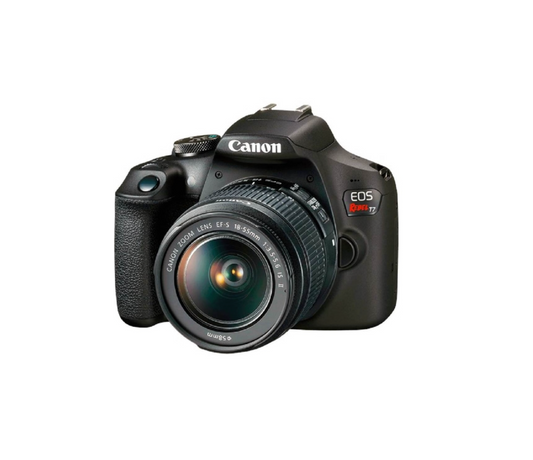 Cámara Fotográfica CANON EOS T7 Negro + Lente 18-55